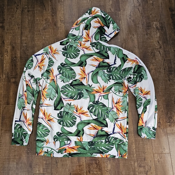 Rocawear Hawaiian Floral Hoodie Mens XL Kangaroo Pocket - Picture 9 of 15
